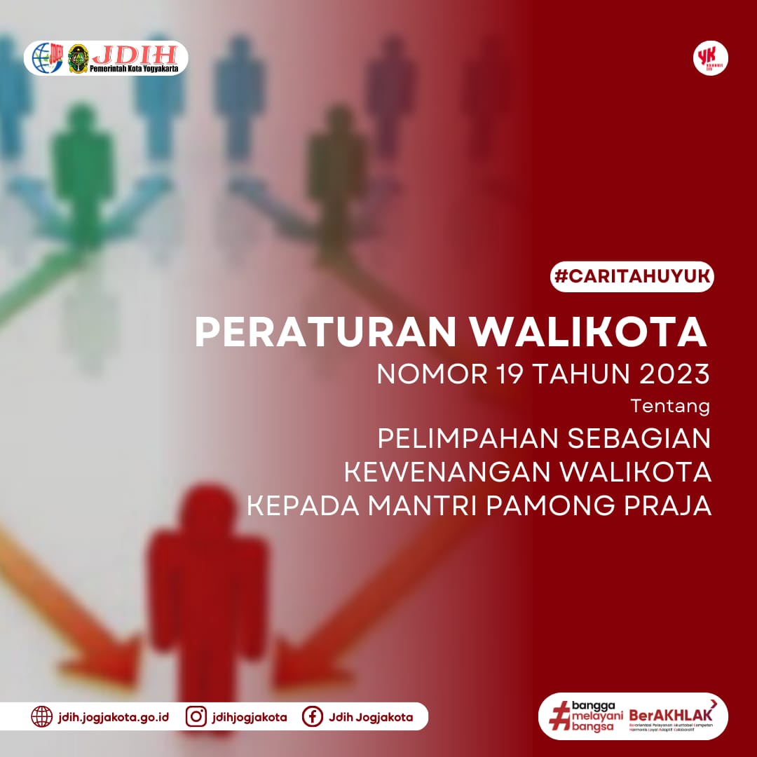Peraturan Walikota Yogyakarta Nomor 19 Tahun 2023