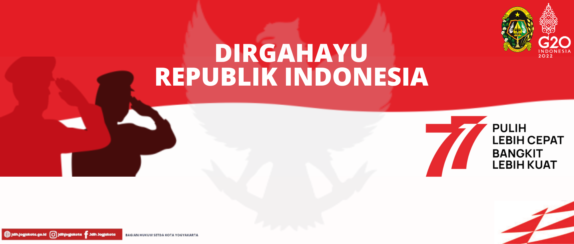 Dirgahayu Republik Indonesia ke-77, Pulih lebih cepat bangkit lebih kuat